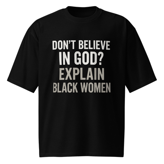 Divine Intervention - Text Only - Oversized heavyweight t-shirt